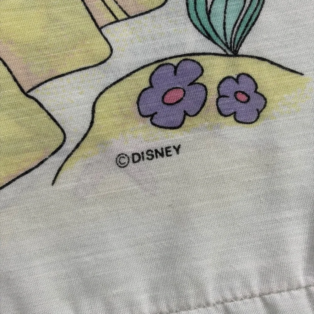 Vintage 90s Disney The Little Mermaid Standard Pillowcase Cartoon Ariel USA Made